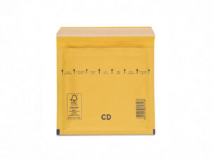 Конверти бандерольні для cd дисків 180 х 160 крафт коричневі з відривною стрічкою 200 штук